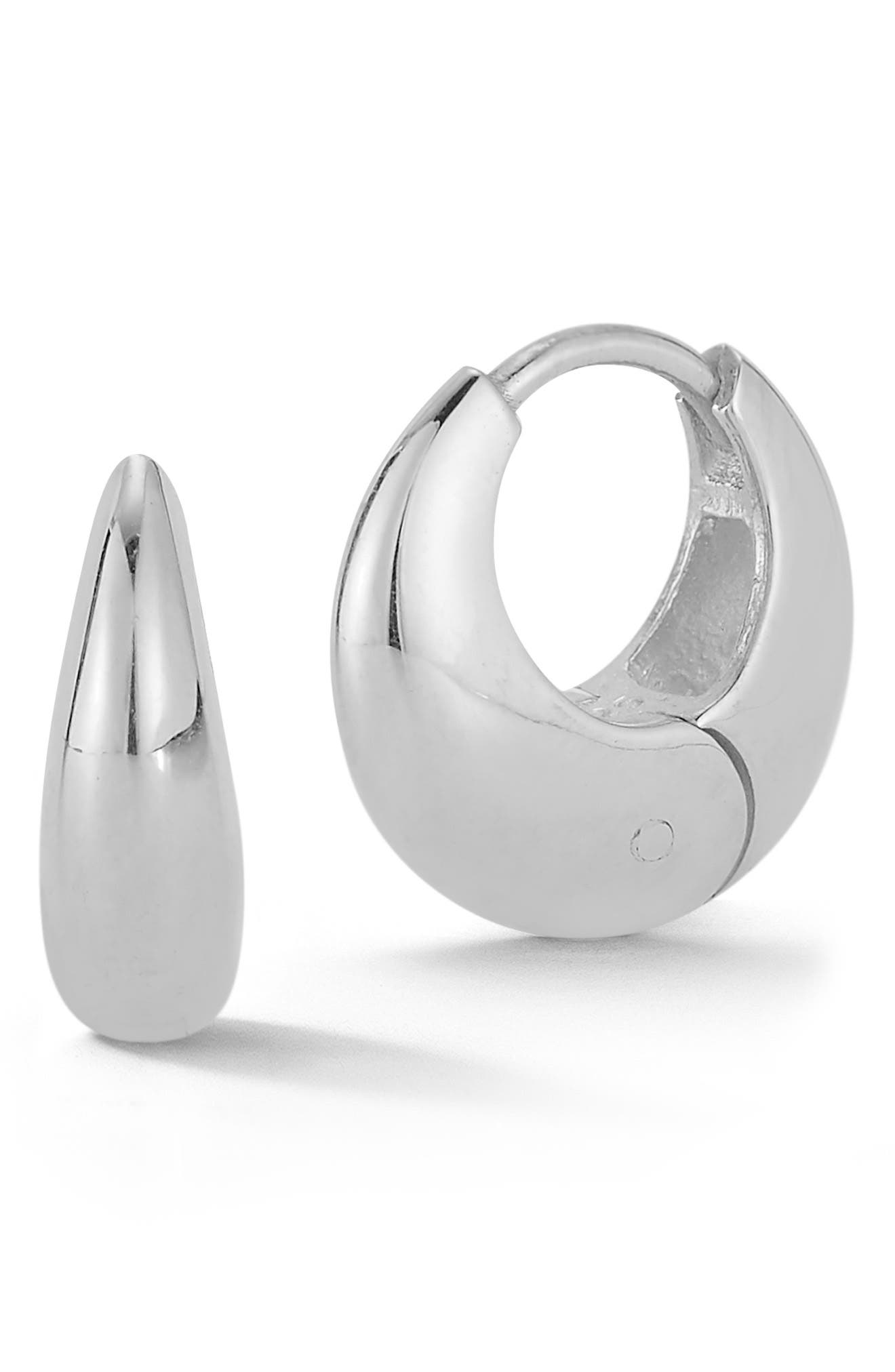 Chubby Huggie Hoop Earrings