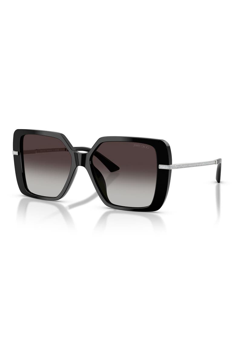 Pati 55mm Square Sunglasses, Alternate, color, BLACK / GRADIENT GRAY
