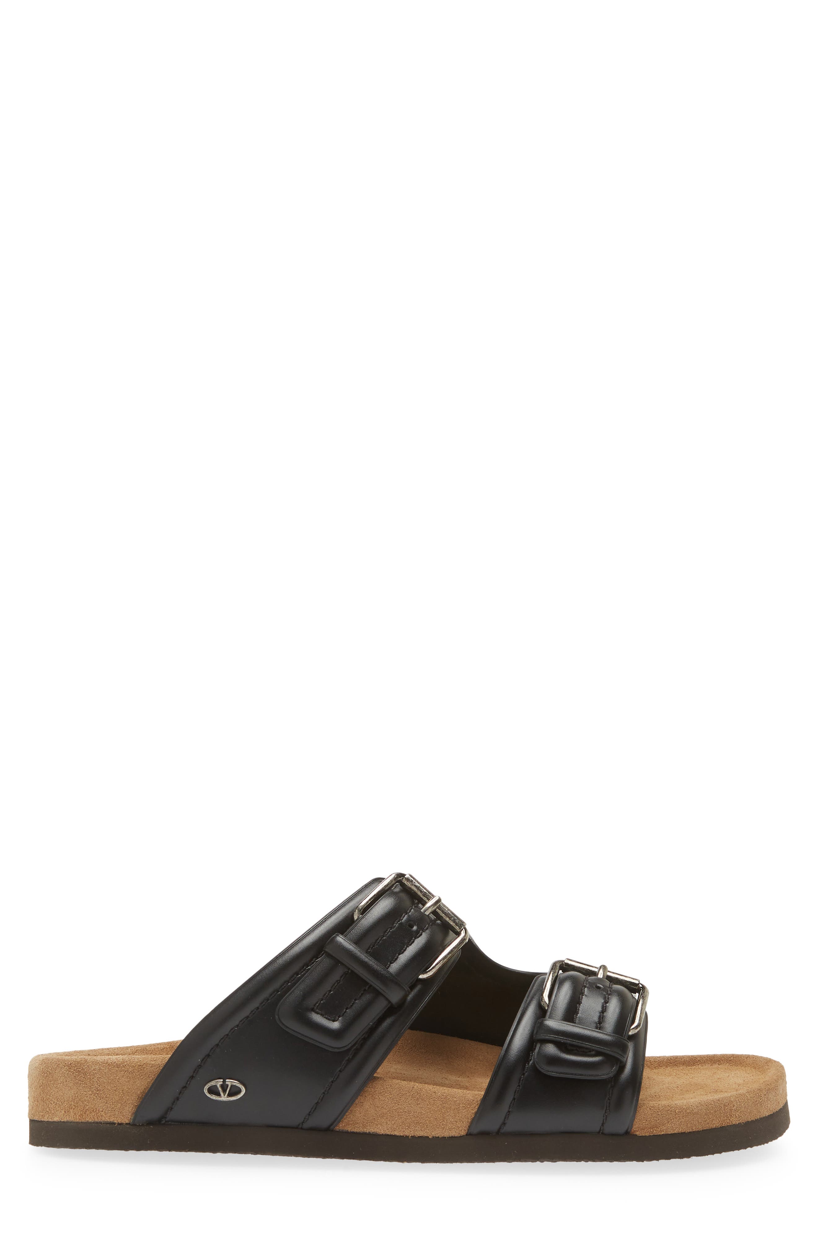 Valentino Garavani VLOGO Slide Sandal, Alternate, color, 