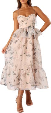 Petal & Pup Kennie Floral Print Midi Dress