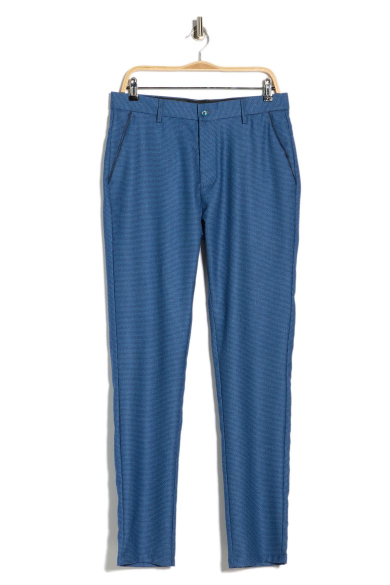 Plaid Straight Leg Trousers, Alternate, color, ROYAL