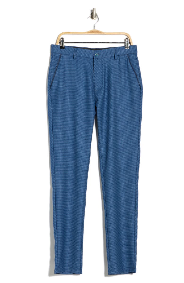 T.R. PREMIUM Plaid Straight Leg Trousers, Alternate, color, Royal