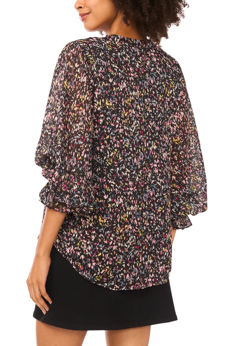 Confetti Print Top, Alternate, color, AEGEAN SEA