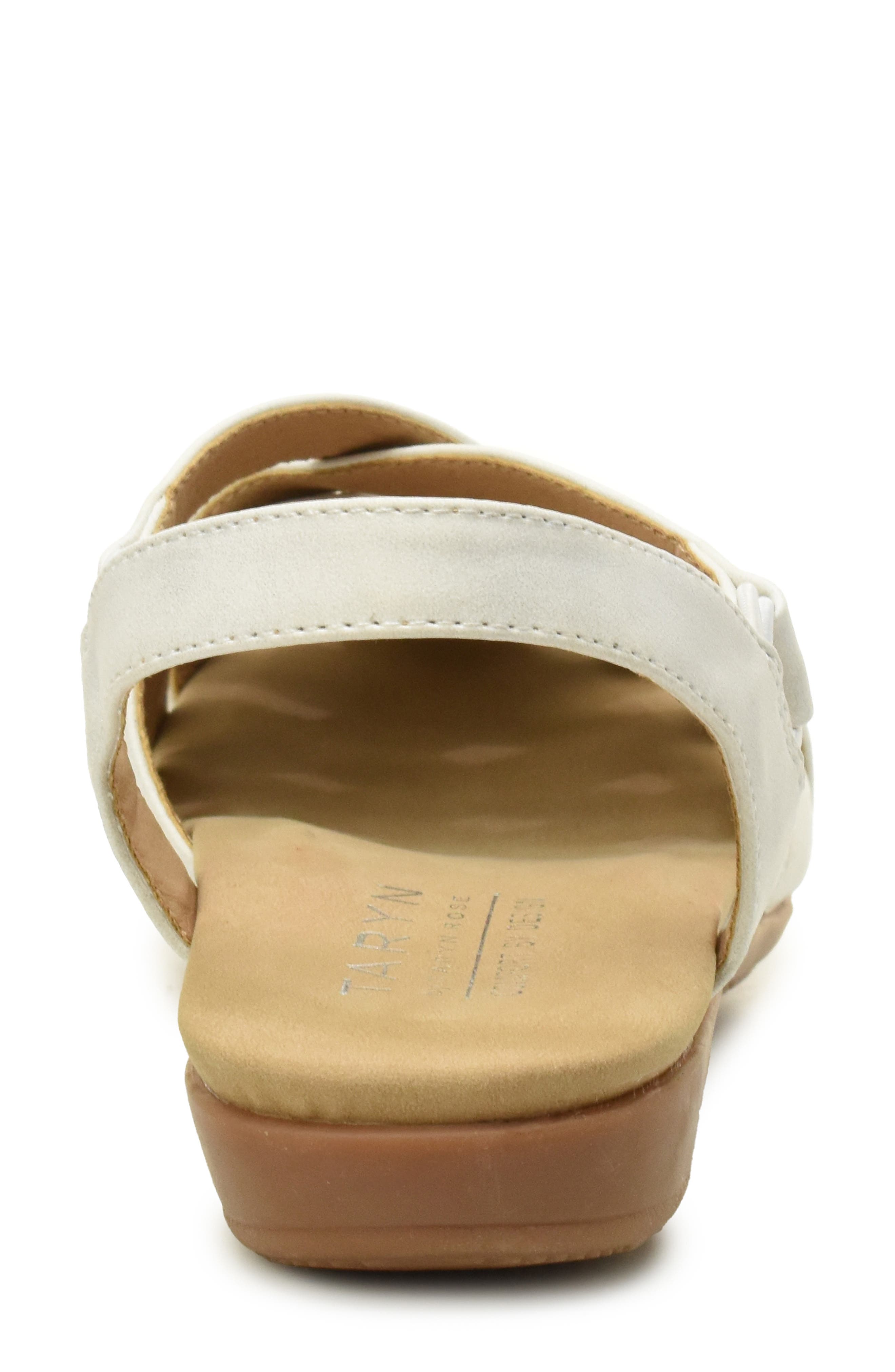 Woven Slingback Sandal, Alternate, color, PASHI SILVER METALLIC