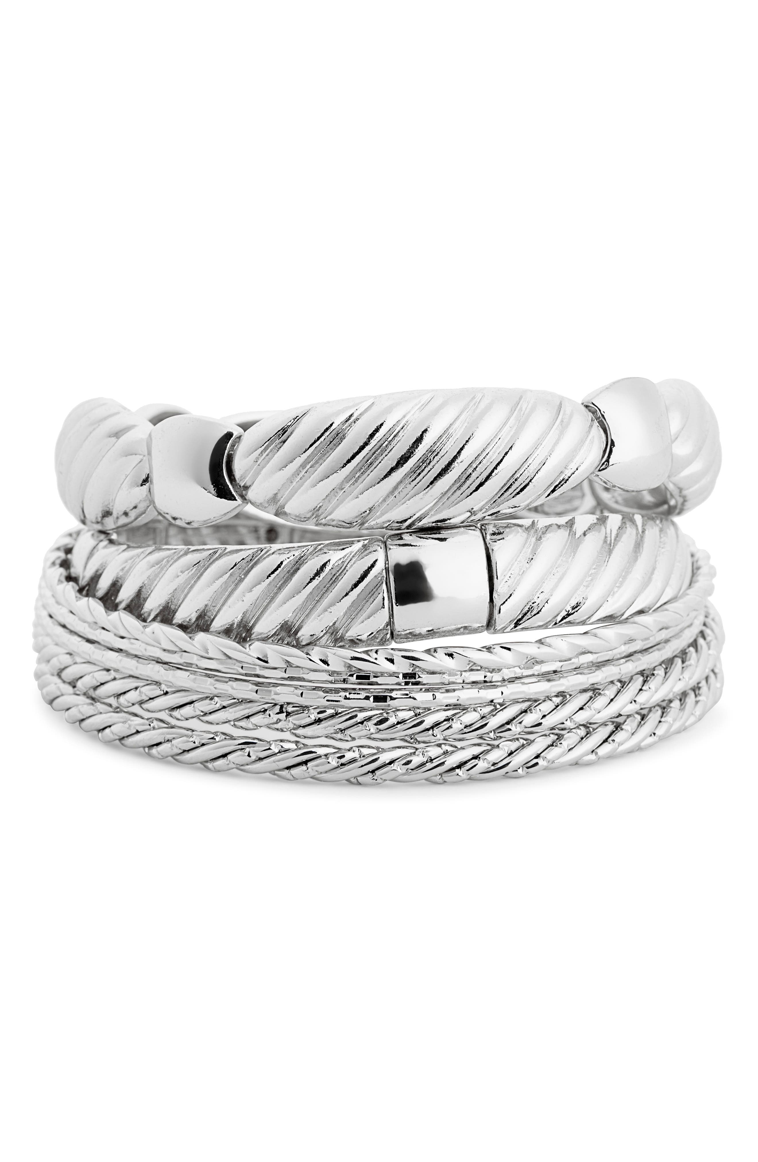 NORDSTROM RACK 7-Piece Mixed Bangle Bracelet Set