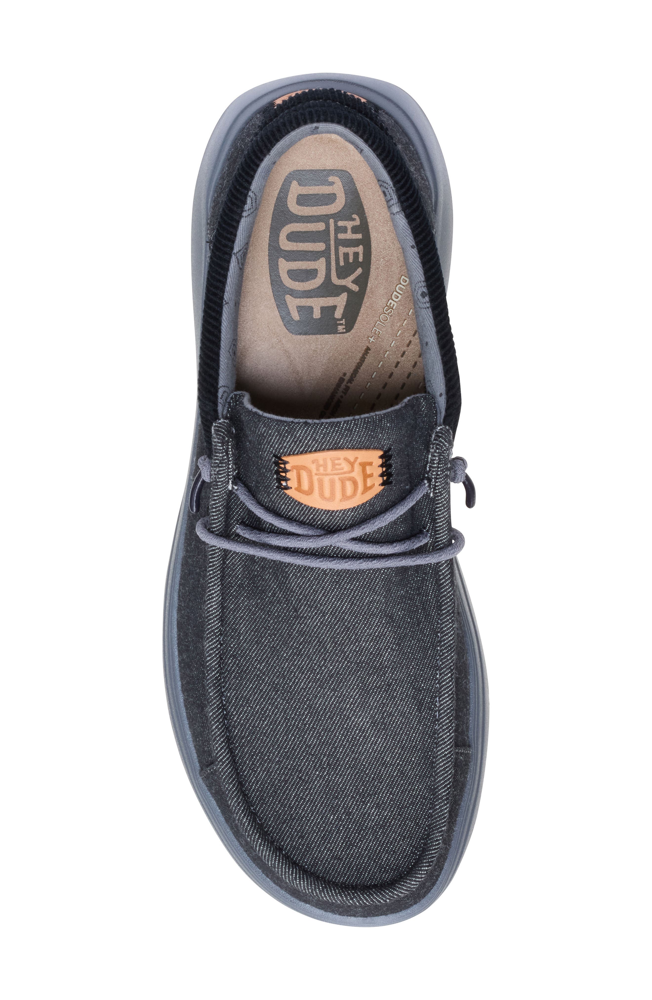 Hey Dude Wally Comfort Patchwork Slip-On, Alternate, color, Black