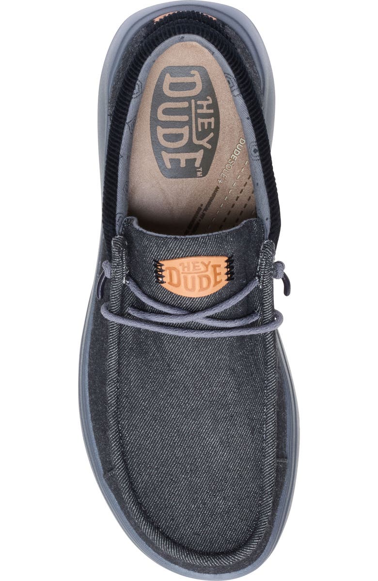Hey Dude Wally Comfort Patchwork Slip-On, Alternate, color, Black