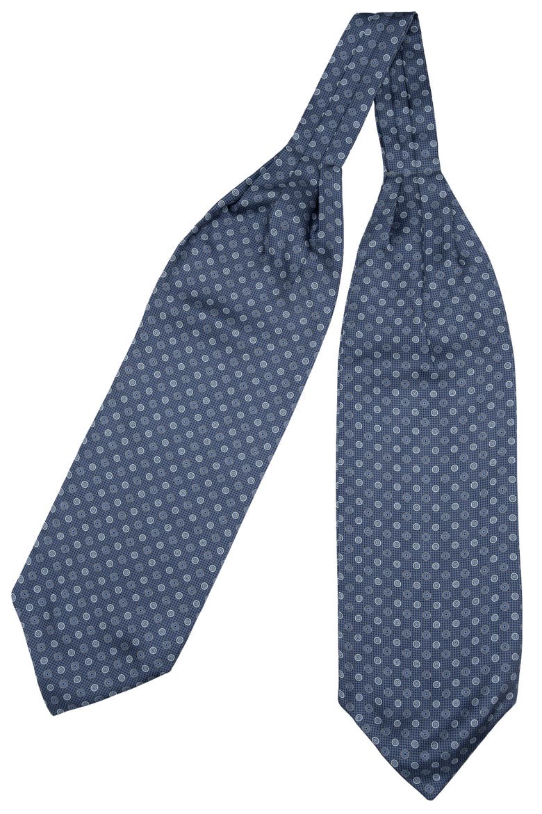 Nino - Silk Ascot Cravat Tie for Men, Alternate, color, Blue