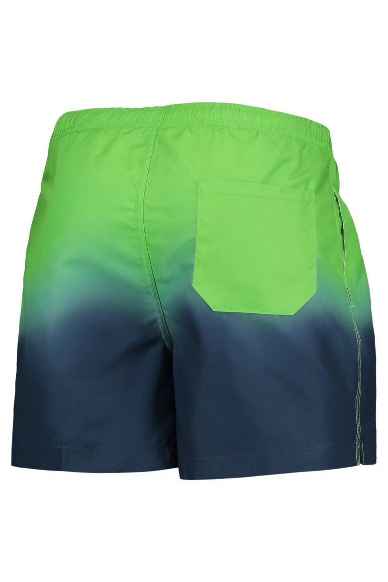 Men's FOCO Navy/ Seattle Seahawks Dip-Dye Swim Shorts, Alternate, color, Navy
