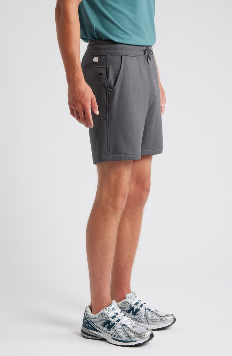 Free Fly Lightweight Fleece Sweat Shorts, Alternate, color, Black Sand