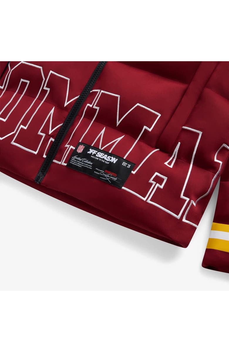 Off Season Unisex Burgundy Washington Commanders Team Puffer Jacket, Alternate, color, Burgundy