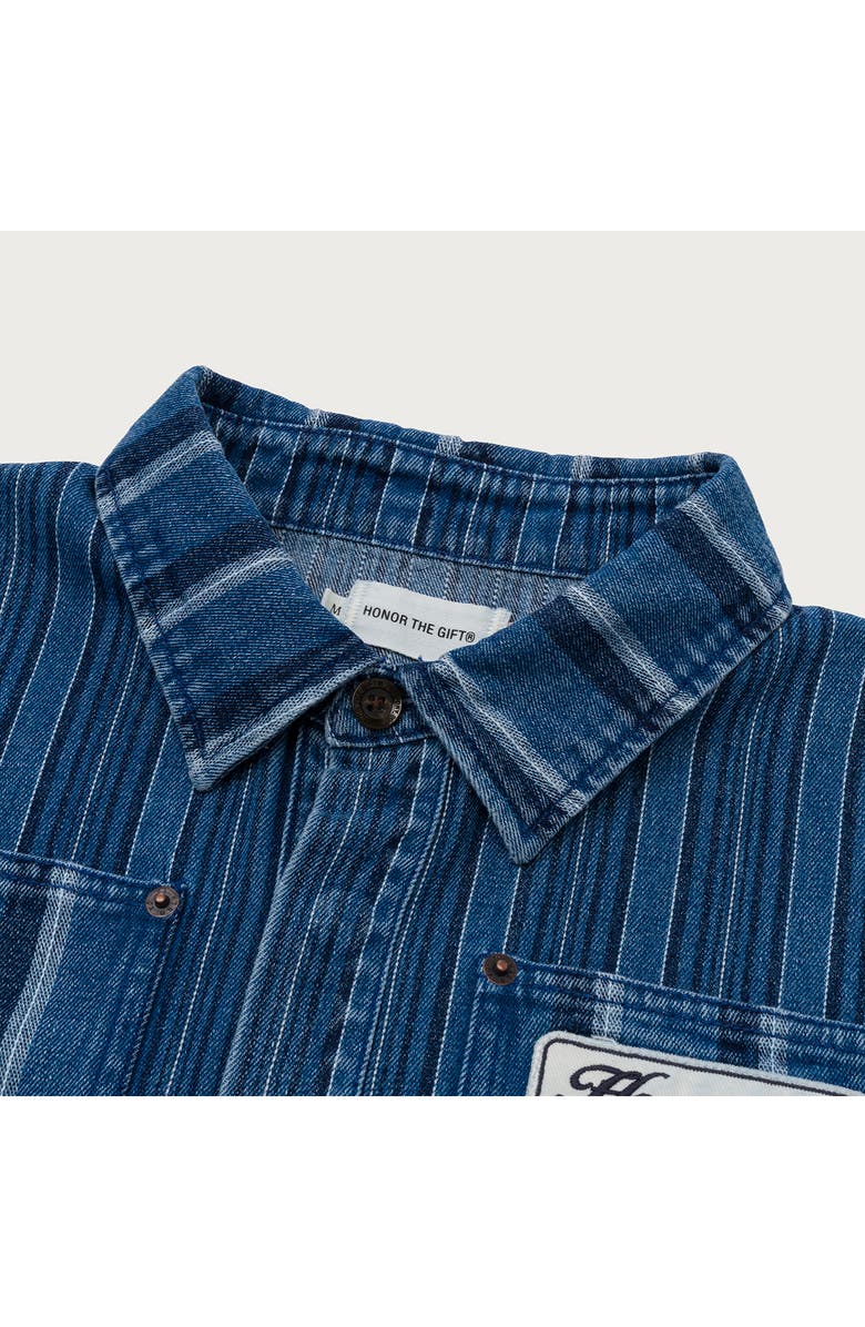 HONOR THE GIFT Honor Inc Mixed Stripe Cover Overshirt, Alternate, color,