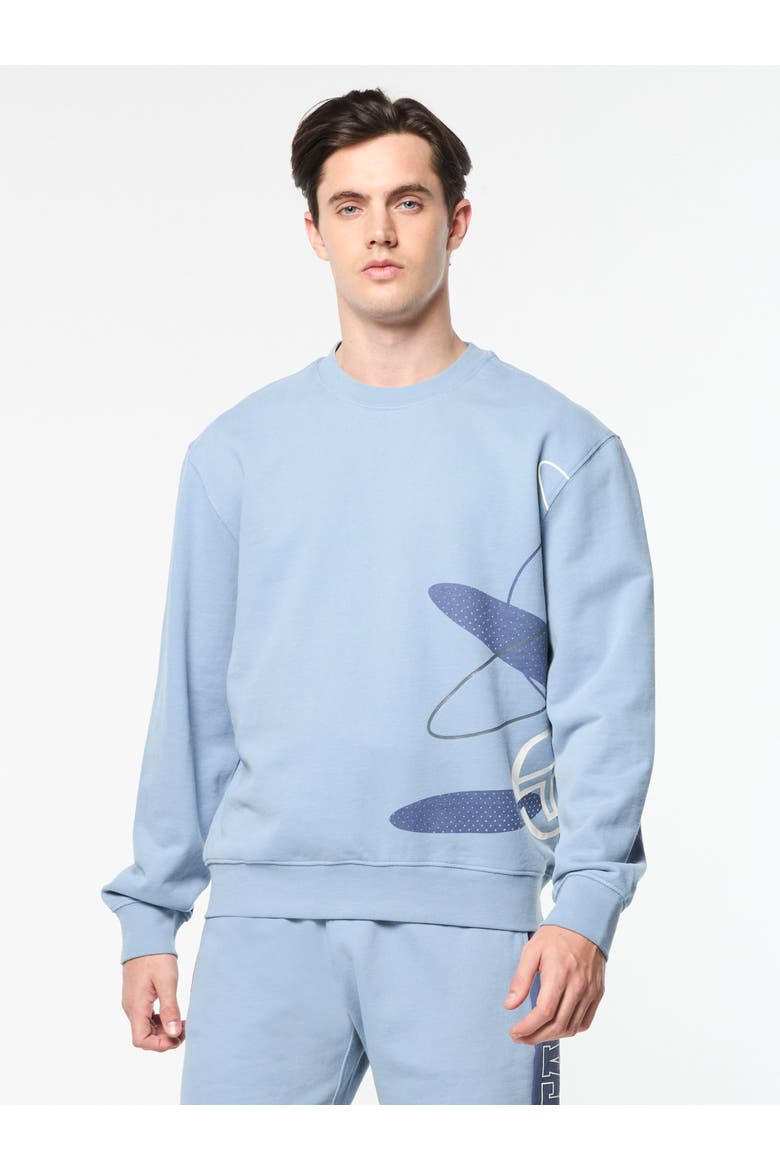 Ciro Crewneck Sweatshirt, Main, color, FADED DENIM