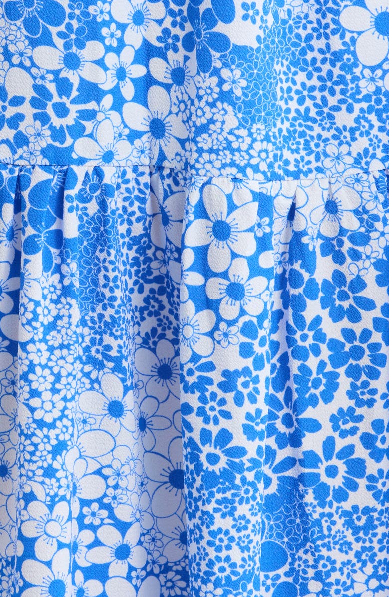 SUGARLIPS Pismo Floral Dress, Alternate, color, White-Blue-Multi