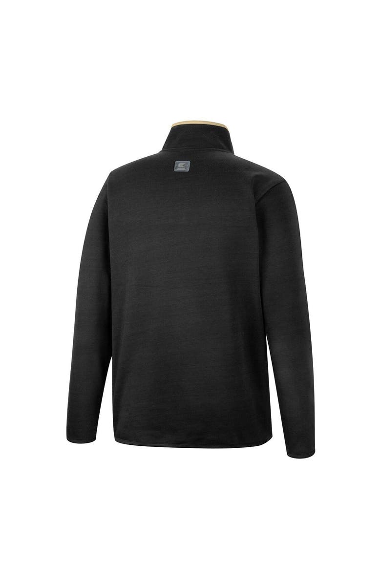 COLOSSEUM Men's Colosseum Black Purdue Boilermakers Rebound Quarter-Snap Jacket, Alternate, color, Black