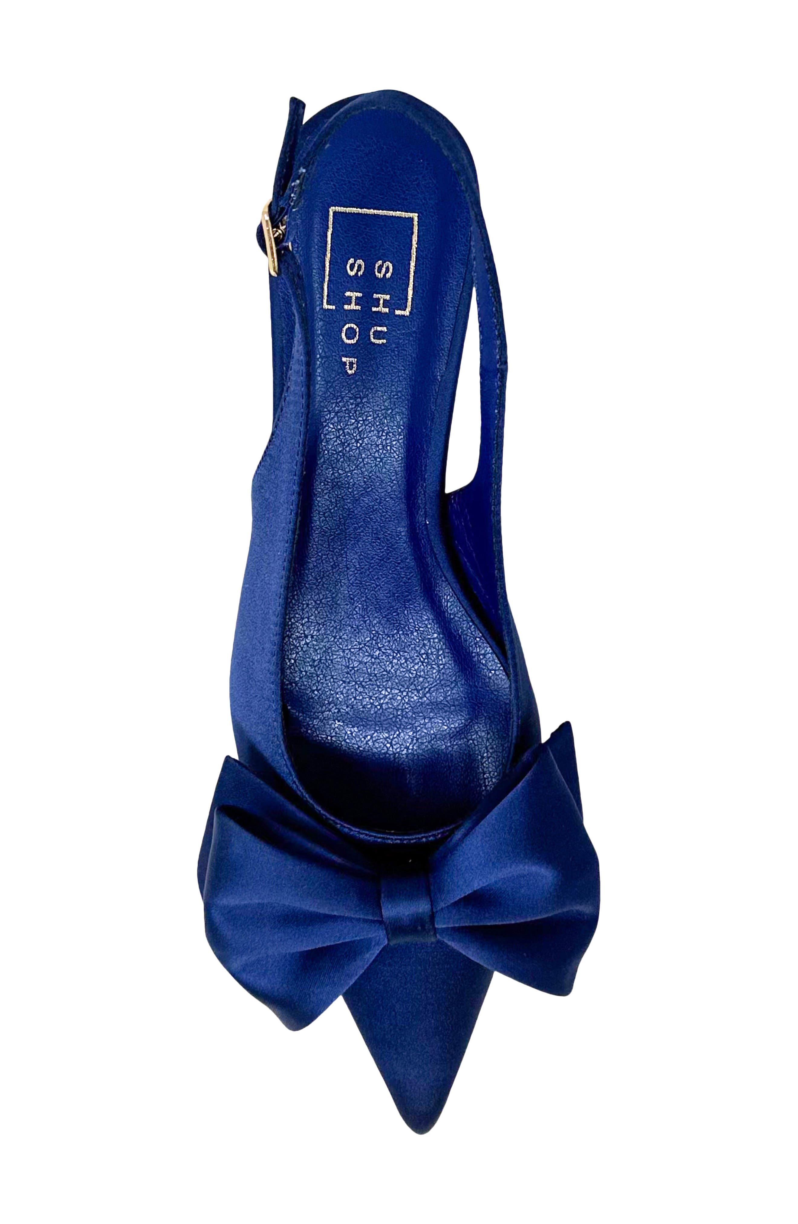 Nora Slingback Kitten Heel Pump, Alternate, color, NAVY