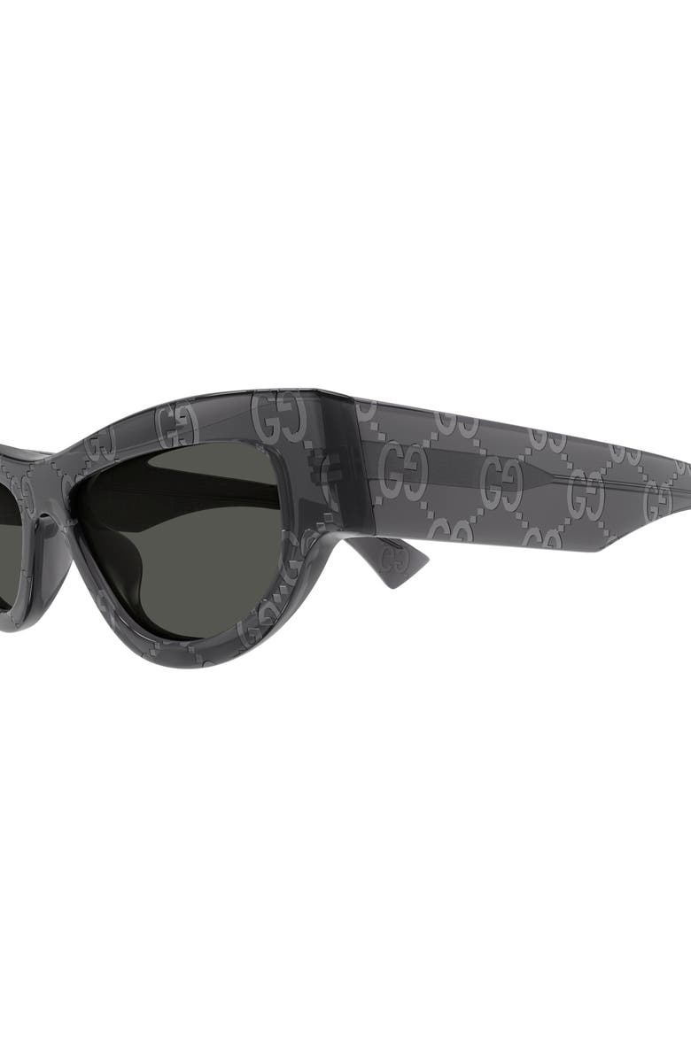 Gucci 53mm Cat Eye Sunglasses, Alternate, color, Grey