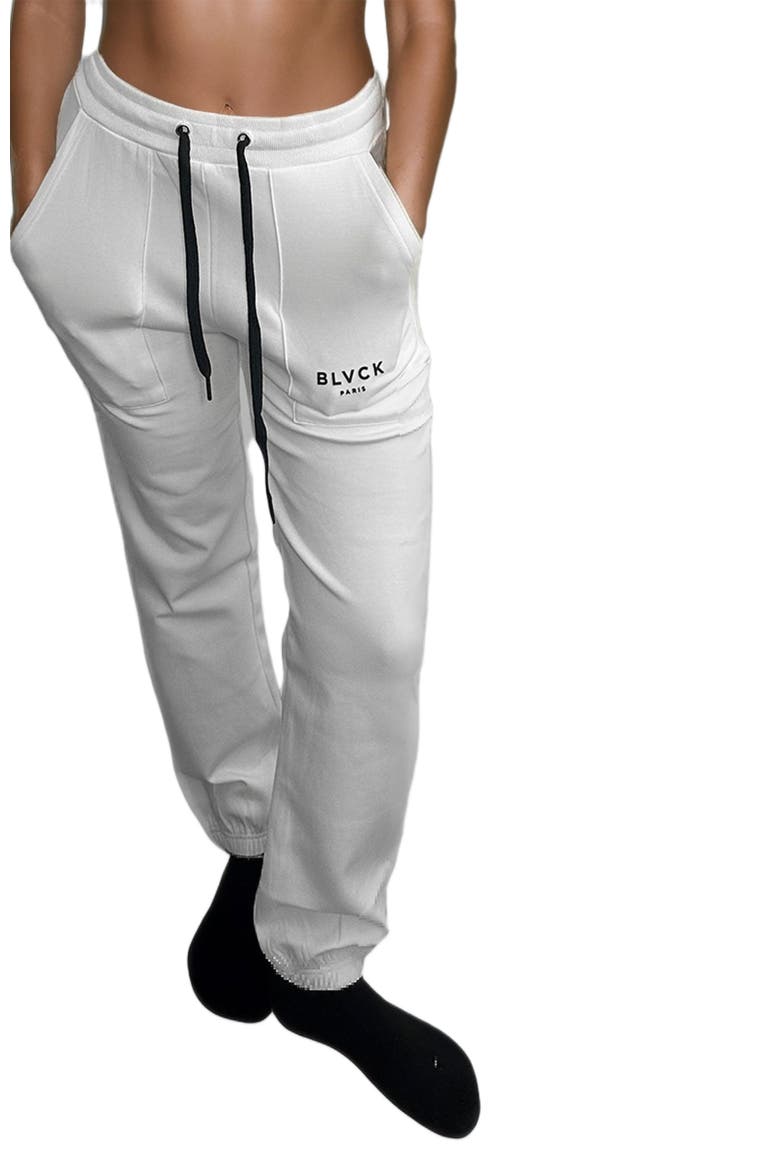Blvck Classic Sweatpants, Alternate, color, White
