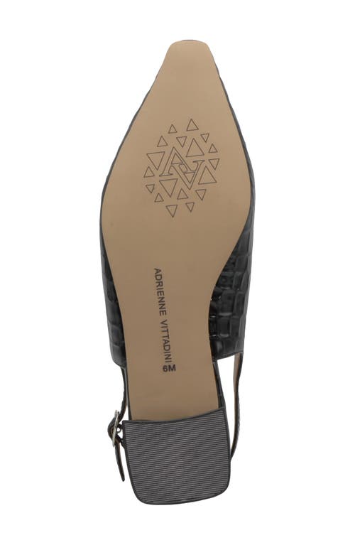 Adrienne Vittadini Rafi Slingback Flat In Black