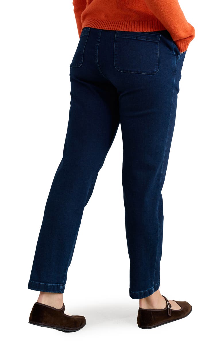 Seasalt Cornwall Waterdance Tapered Leg Pants, Alternate, color, Dark Indigo Wash
