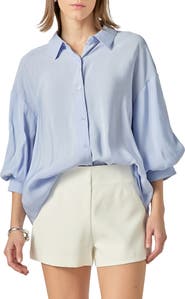 English Factory Balloon Sleeve Button-Up Shirt