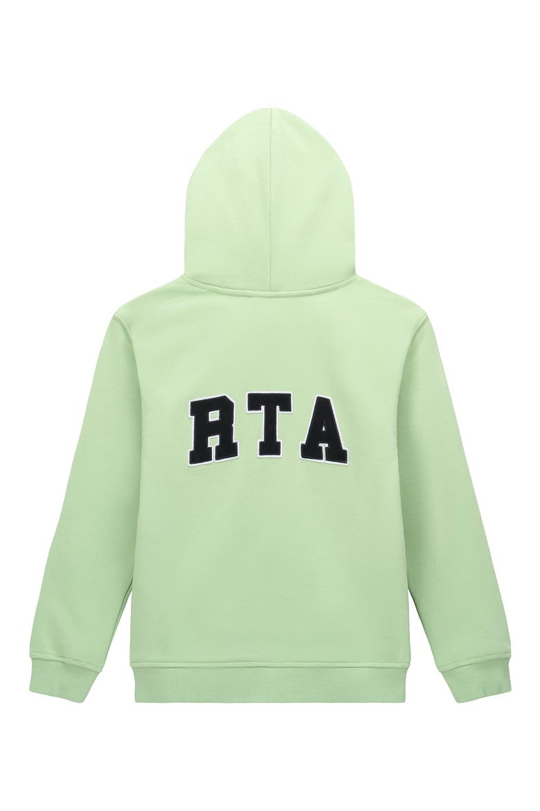 Kids' Eden Collegiate Logo French Terry Hoodie, Alternate, color, GREEN COLLEGIATE