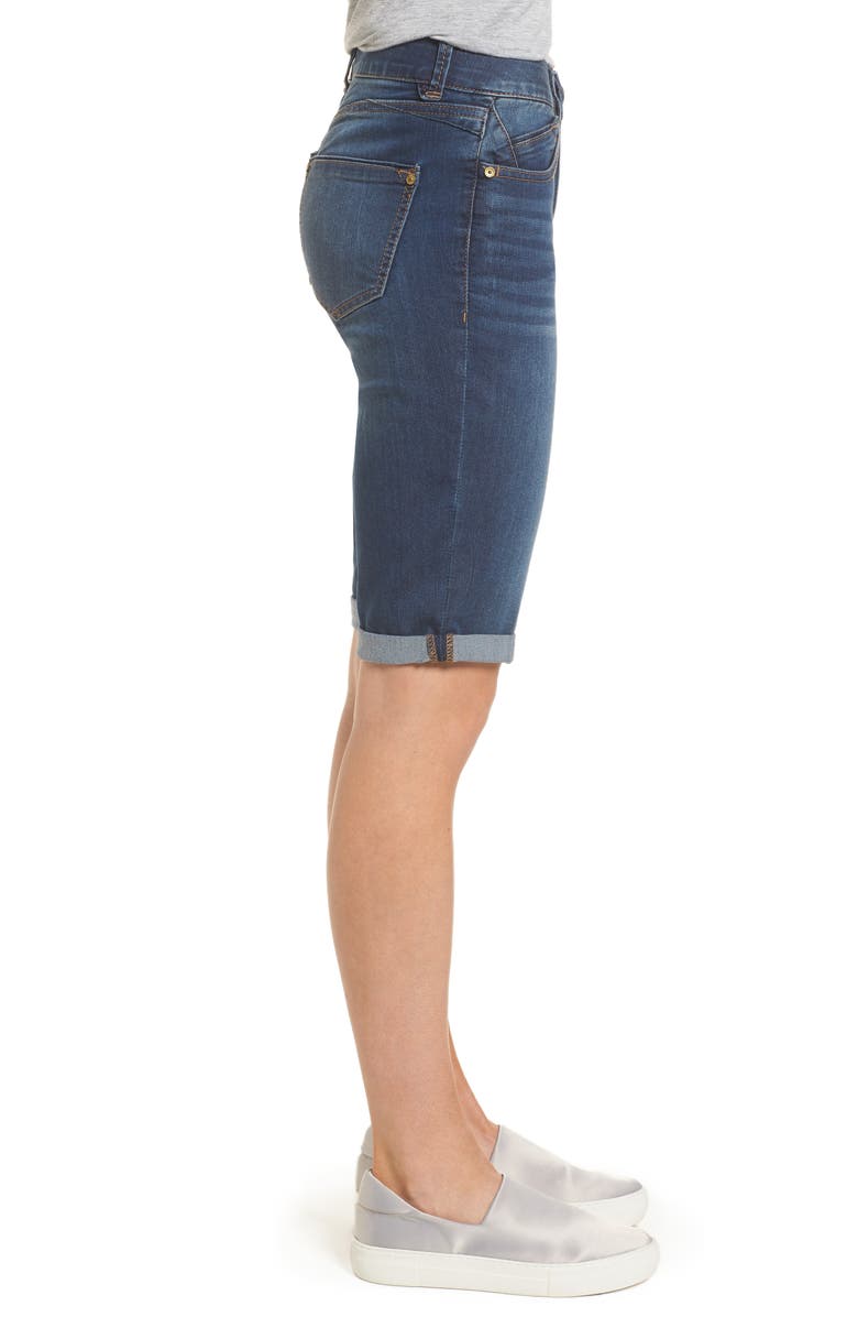 Wit & Wisdom 'Ab'Solution Cuffed Denim Shorts, Alternate, color, Blue