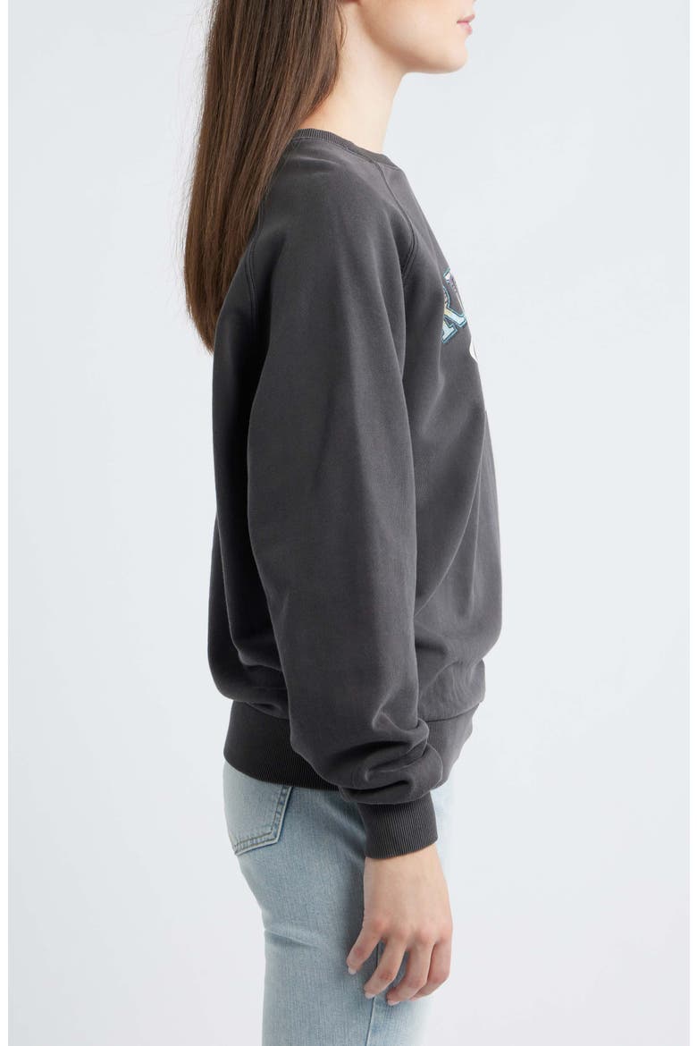 Catalina Island Graphic Sweatshirt, Alternate, color, WASHED BLACK