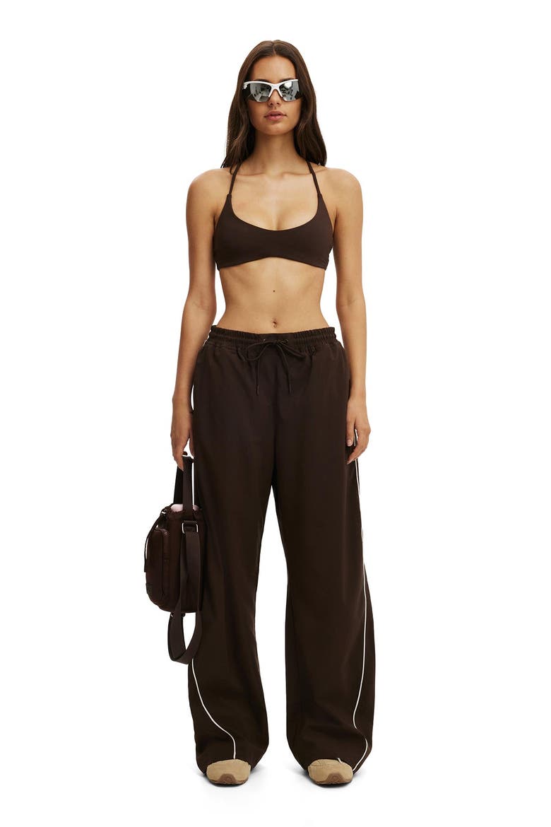 Women's Active Baggy Woven Sweatpant, Alternate, color, French Roast