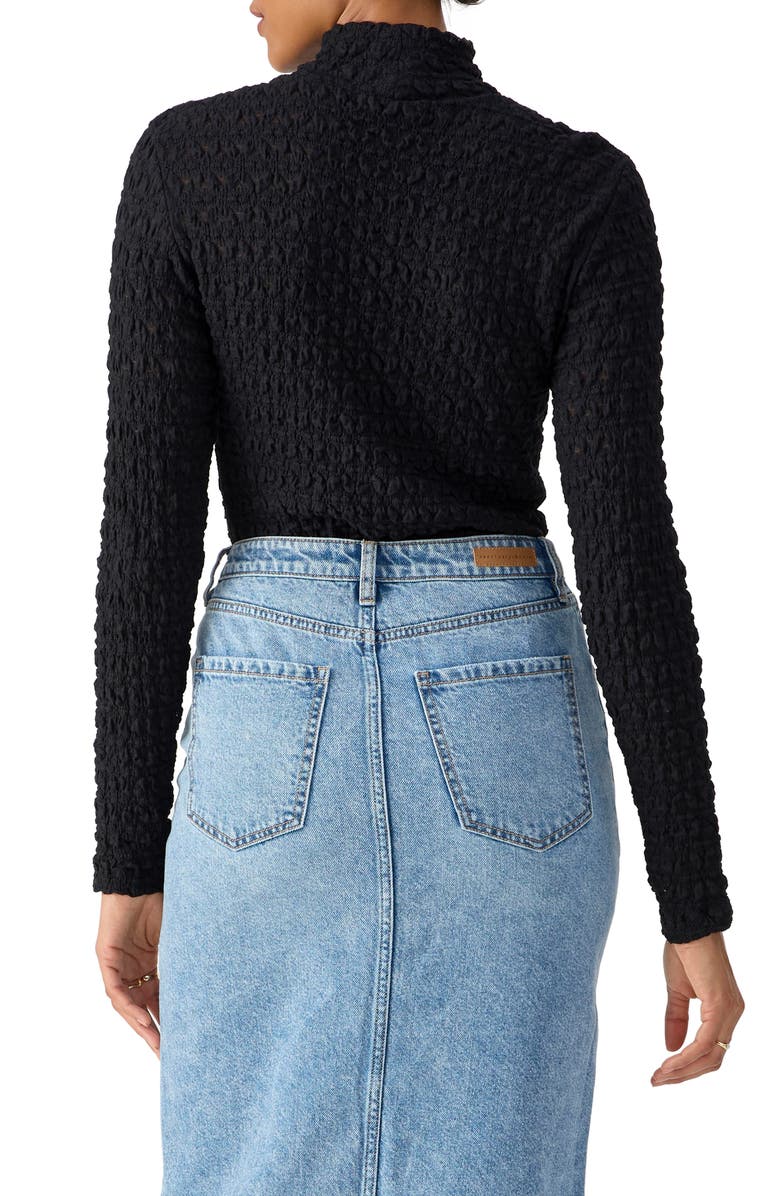 Sanctuary Lace Mock Neck Top, Alternate, color,