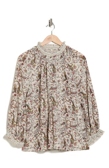 Max Studio Ruffle Top In Multi