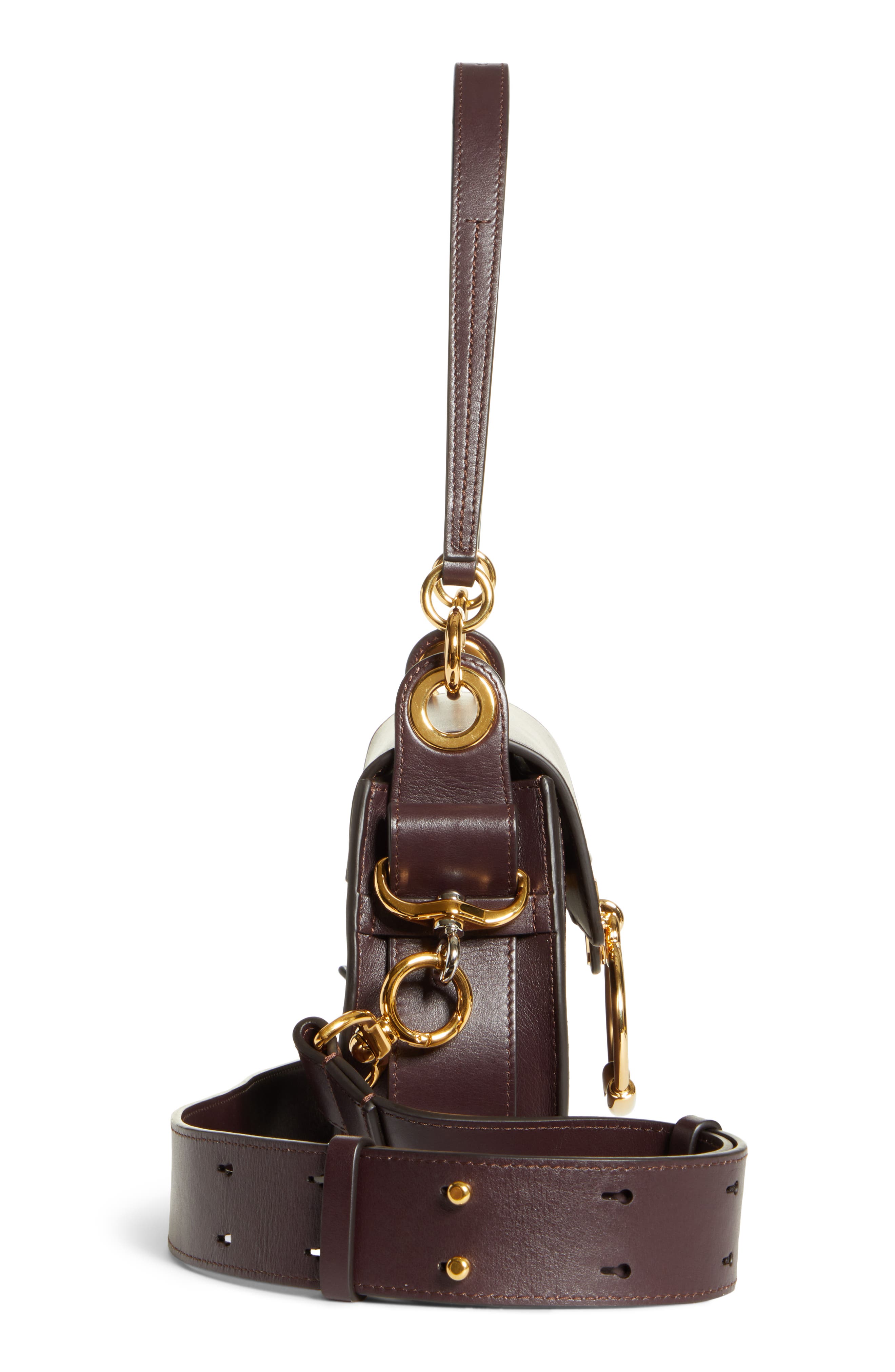Chloé Small Tess Leather Shoulder Bag, Alternate, color, 