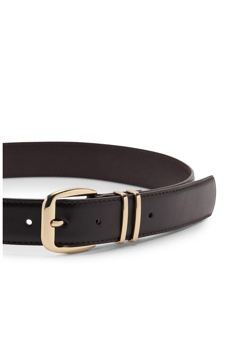 Square Buckle Belt, Alternate, color, CHOCOLATE