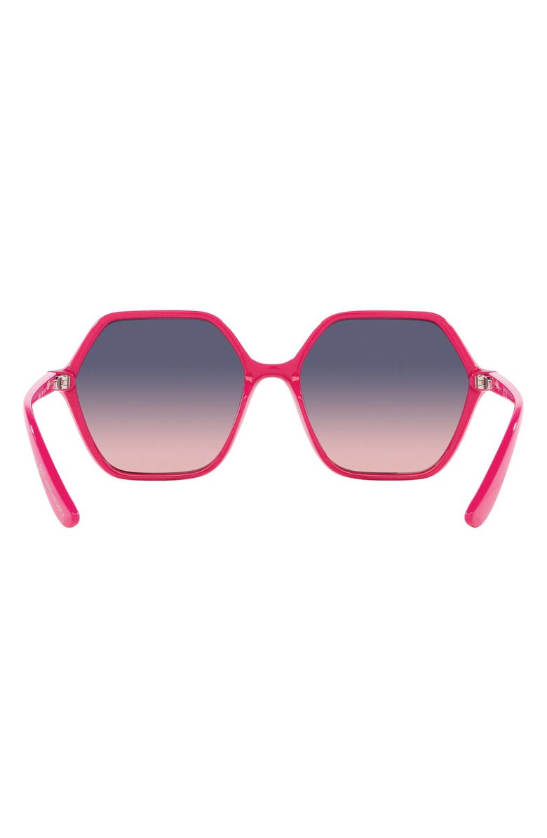VOGUE 55mm Gradient Irregular Sunglasses, Alternate, color,