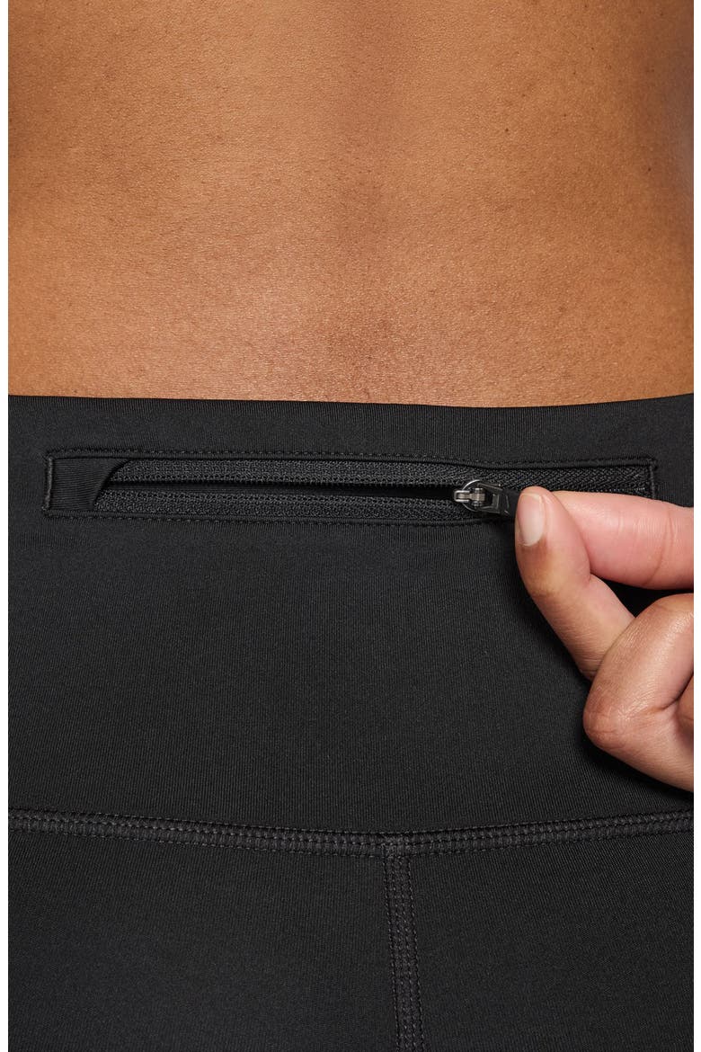 Dri-FIT Tempo High Waist 7/8 Leggings, Alternate, color, BLACK/ REFLECTIVE SILVER