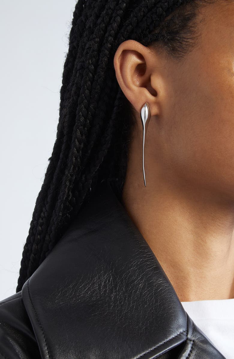 Givenchy Maple Seed Spike Earrings, Alternate, color, Silvery