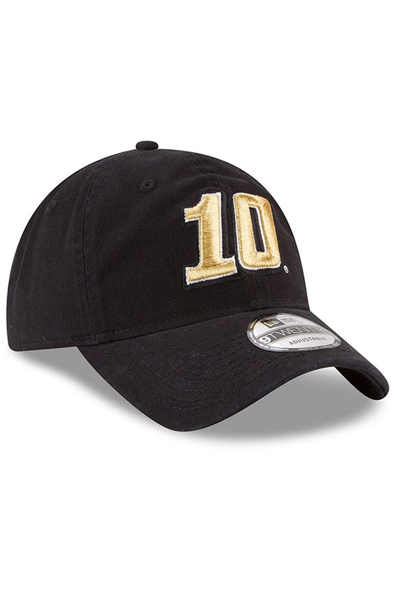 Men's New Era Black Aric Almirola Enzyme Washed 9TWENTY Adjustable Hat, Alternate, color, Black