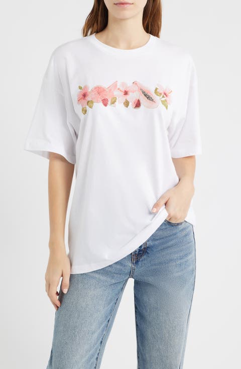 Tropical Cotton Graphic T-Shirt