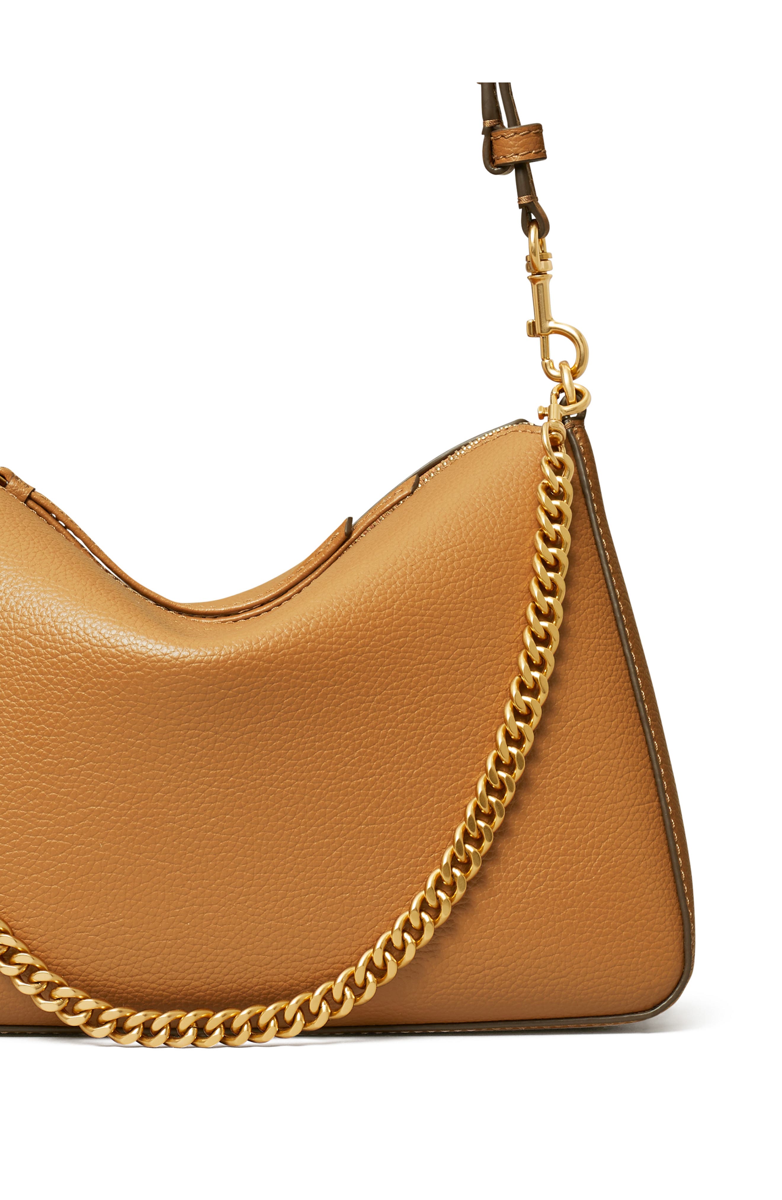Perry Leather Shoulder Bag, Alternate, color, AUTUMN BROWN