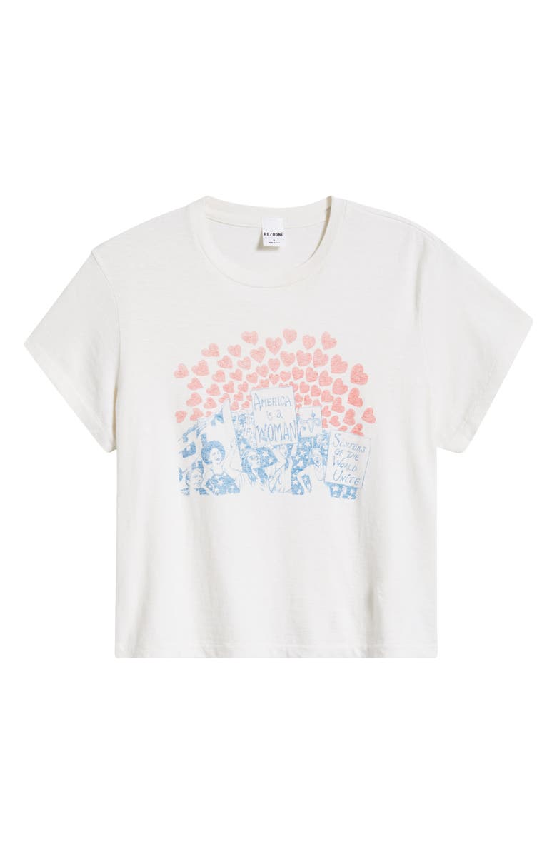 Re/Done '50s Sisters Boxy Graphic T-Shirt, Alternate, color, Vintagewhite