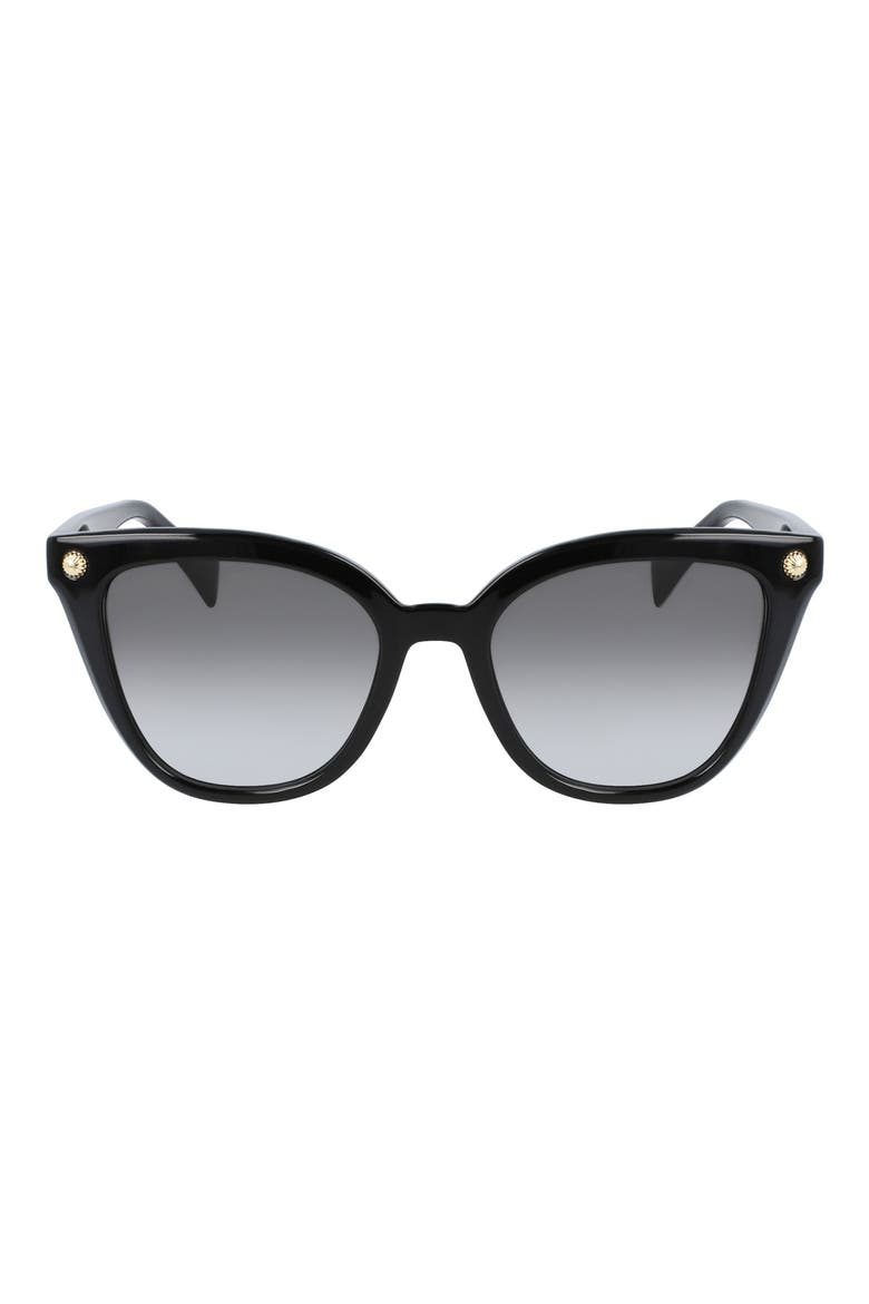 Arpege 53mm Gradient Cat Eye Sunglasses, Main, color, BLACK