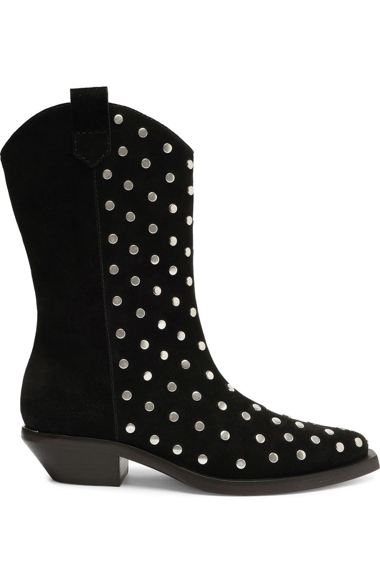 Schutz Zachy Short Western Boot, Alternate, color,