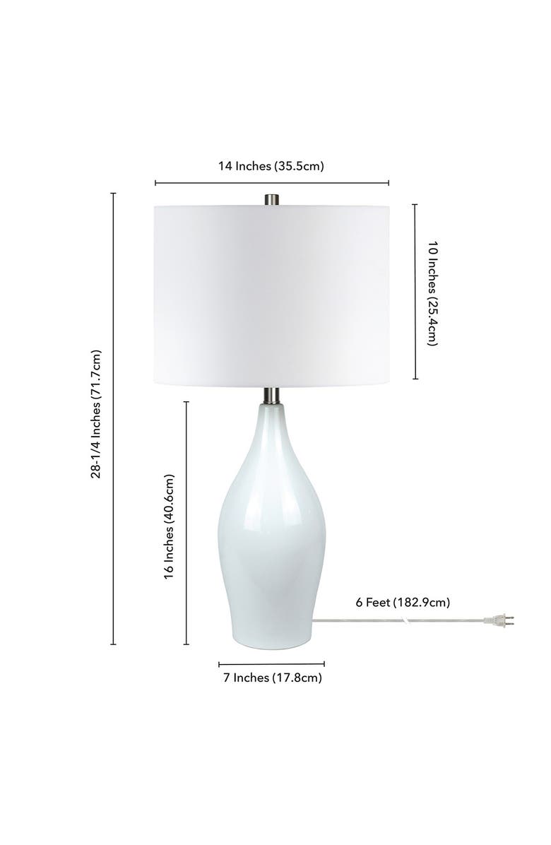 ADDISON AND LANE Niklas Table Lamp - White, Alternate, color,