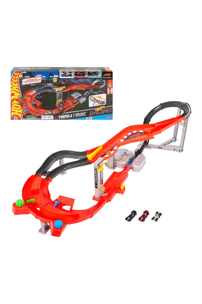Racing Formula 1 Downhill Circuit Race Track Set, Main, color, F1