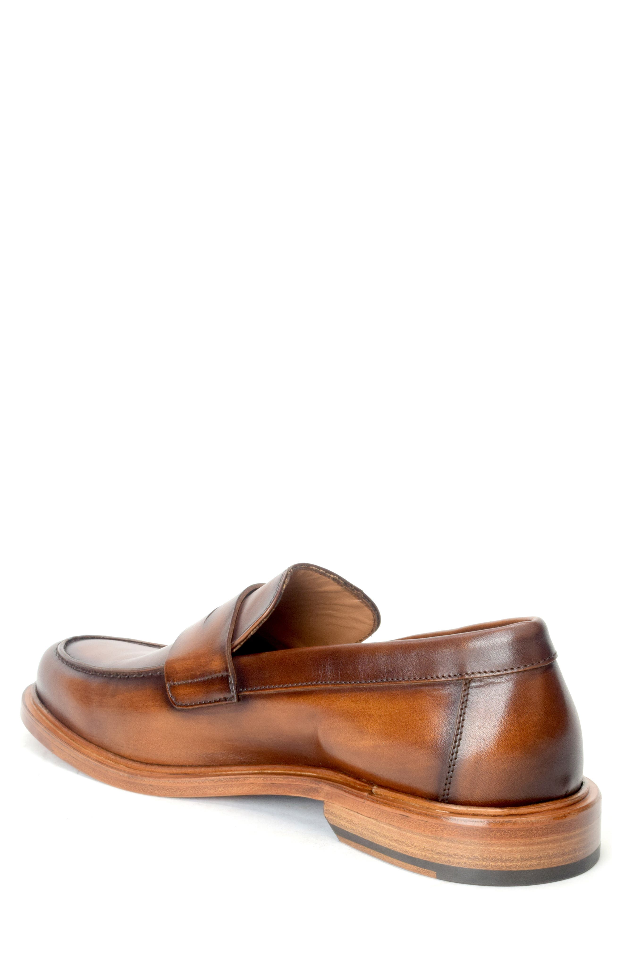 Warfield & Grand Preeminent Penny Loafer, Alternate, color, Whiskey
