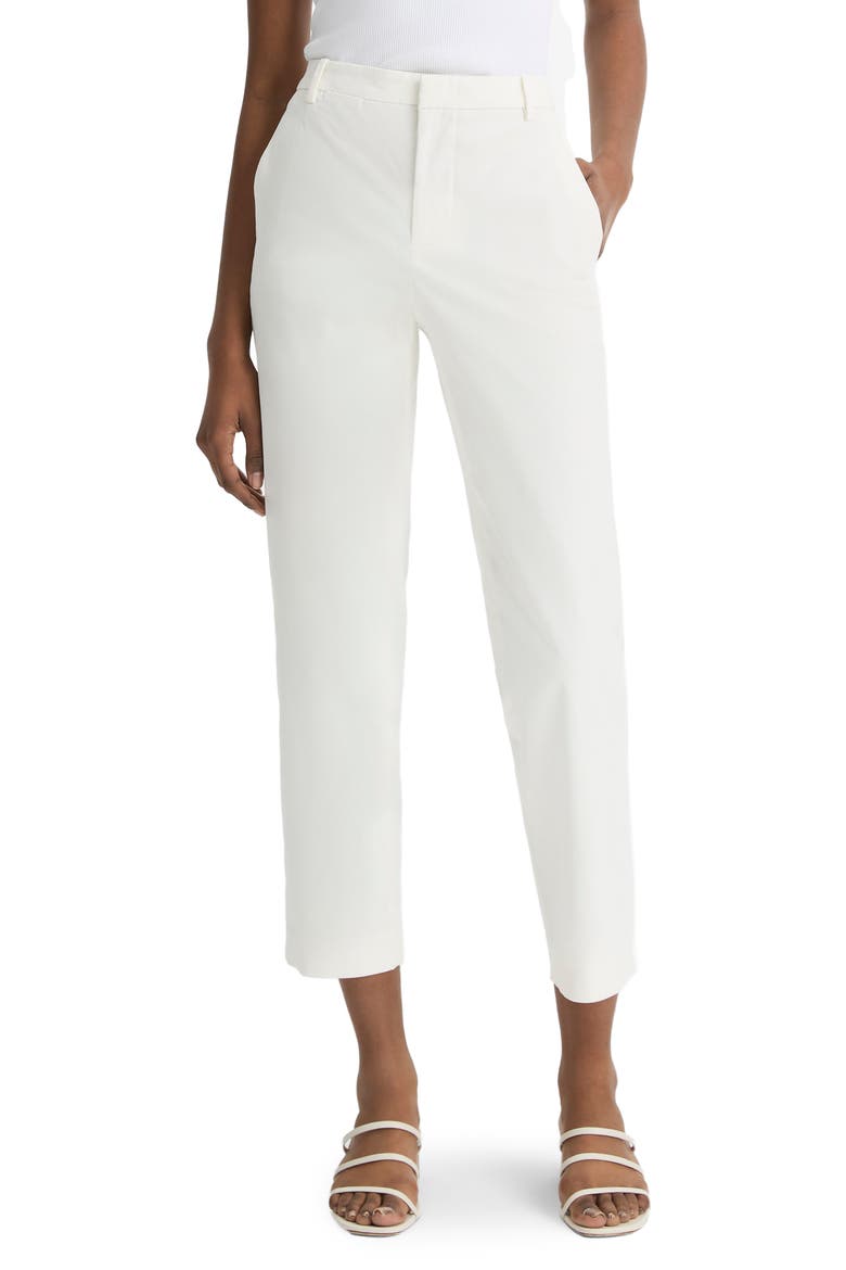 Avery Mid Rise Chino Pants, Main, color, OFF WHITE