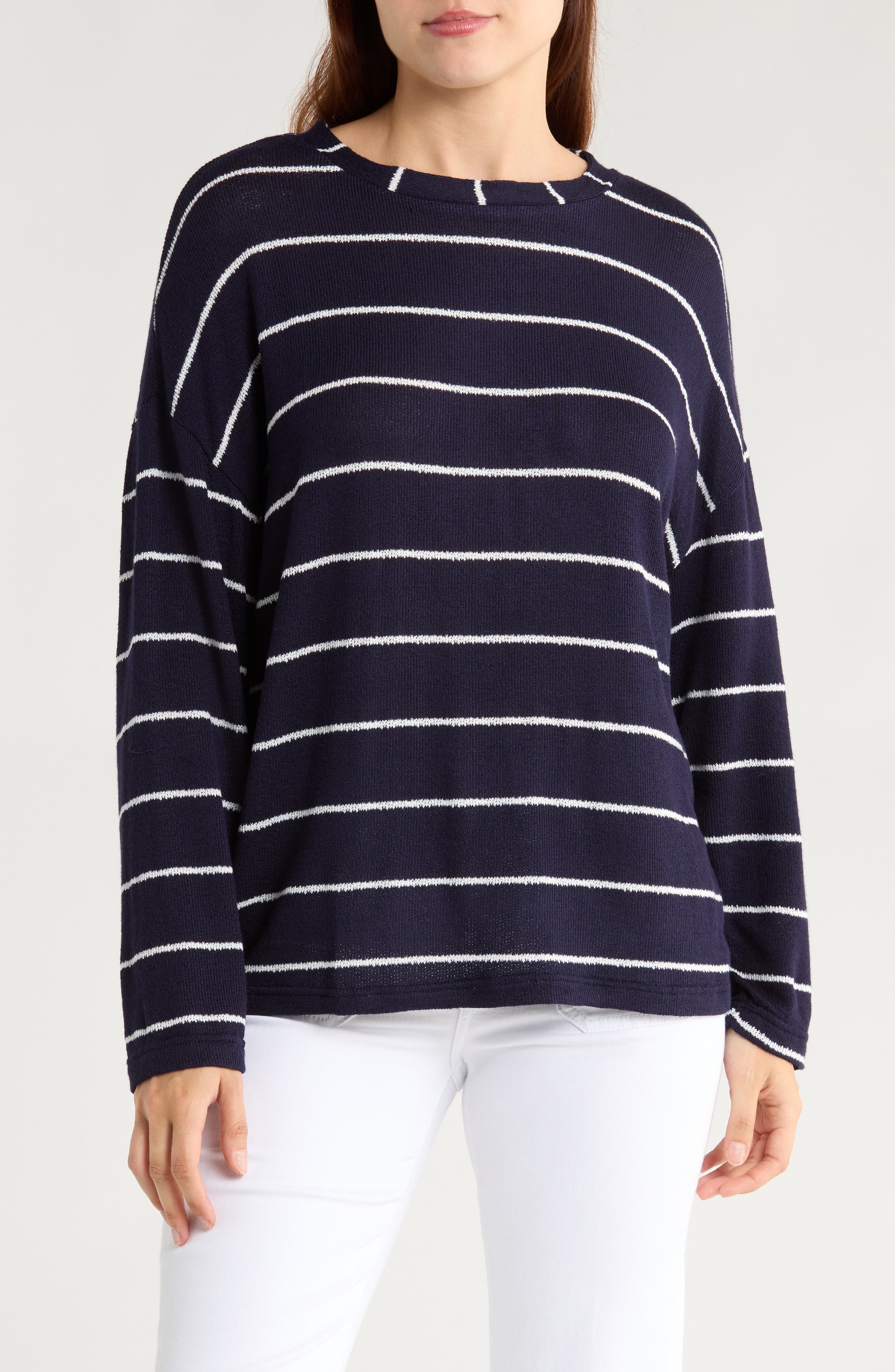 Blu Pepper Striped Long Sleeve Sweater