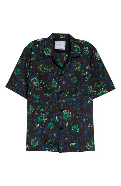 Floral Print Button-Up Shirt