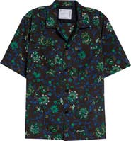 Sacai Floral Print Button-Up Shirt