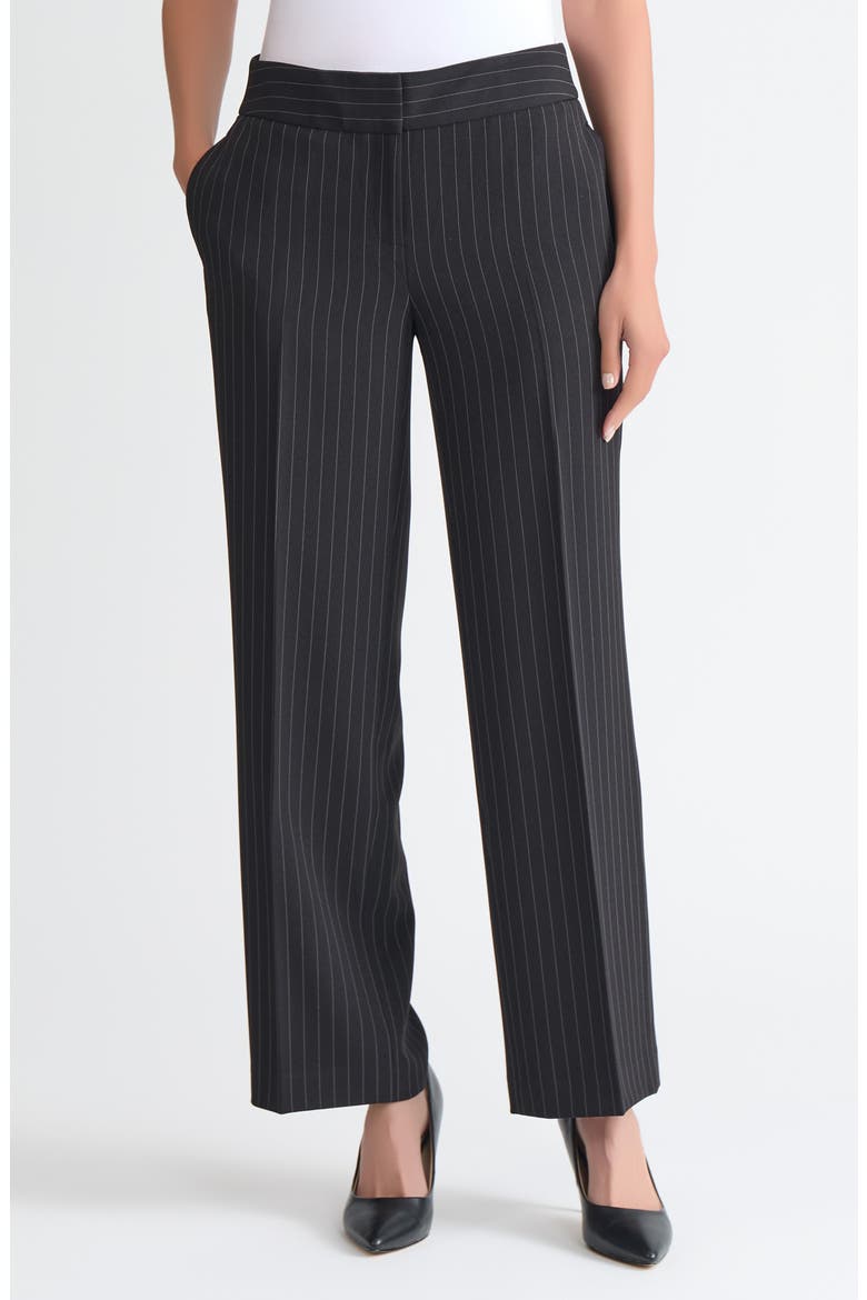 Wide Leg Pants, Main, color, BLACK/ VANILLA ICE